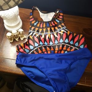 Geometric design bikini